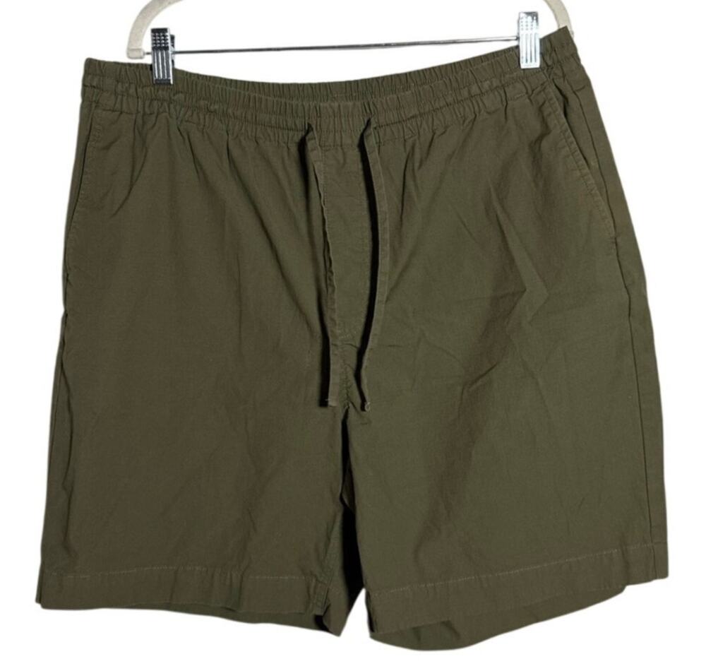 Brooks Brother Chino Shorts Men's Large Olive Green Patch Pockets